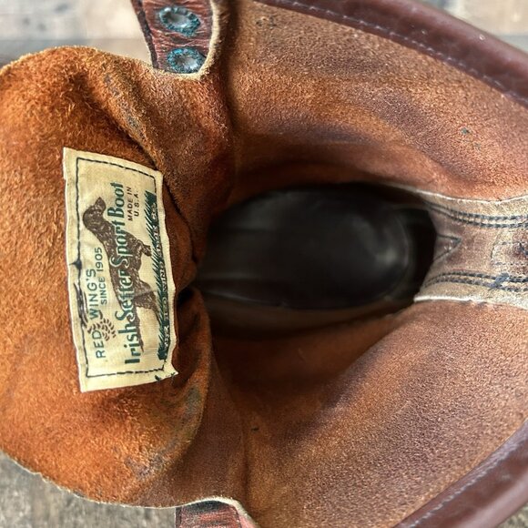 Red Wing Irish Setter Vintage Moc Toe Work Boots Mens 15 B - Picture 8 of 12
